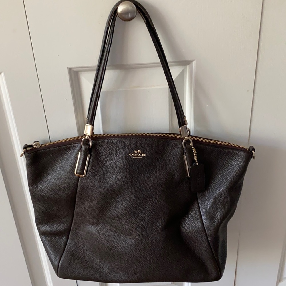 Brown coach bag